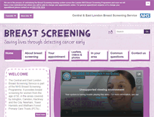 Tablet Screenshot of celbreastscreening.org.uk